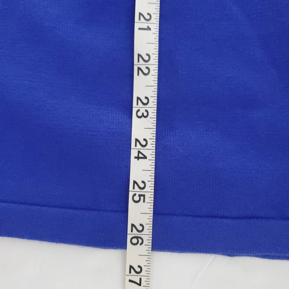 Victor Costa Occasion Womens Pullover Knit Blouse Size 2X Blue Casual Chic Top - Picture 6 of 10